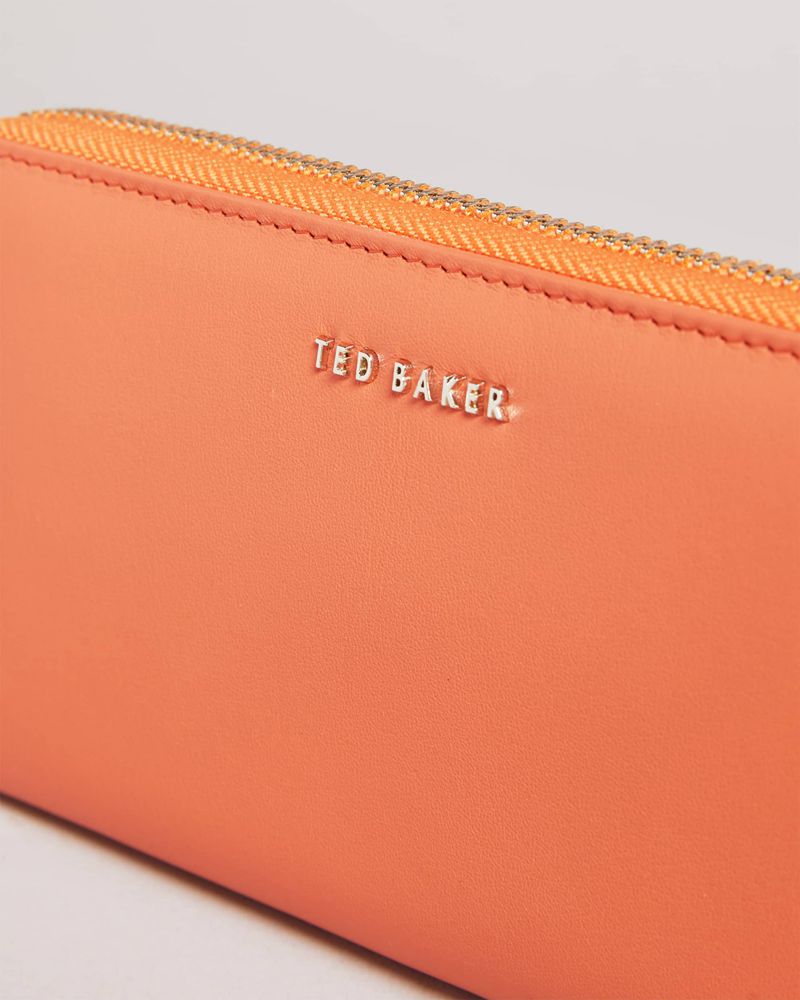 Ted Baker Garcey Large Zip Around Plånbok Dam Orange | LUT-567418