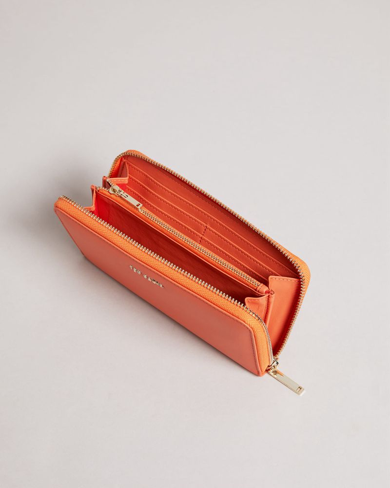 Ted Baker Garcey Large Zip Around Plånbok Dam Orange | LUT-567418