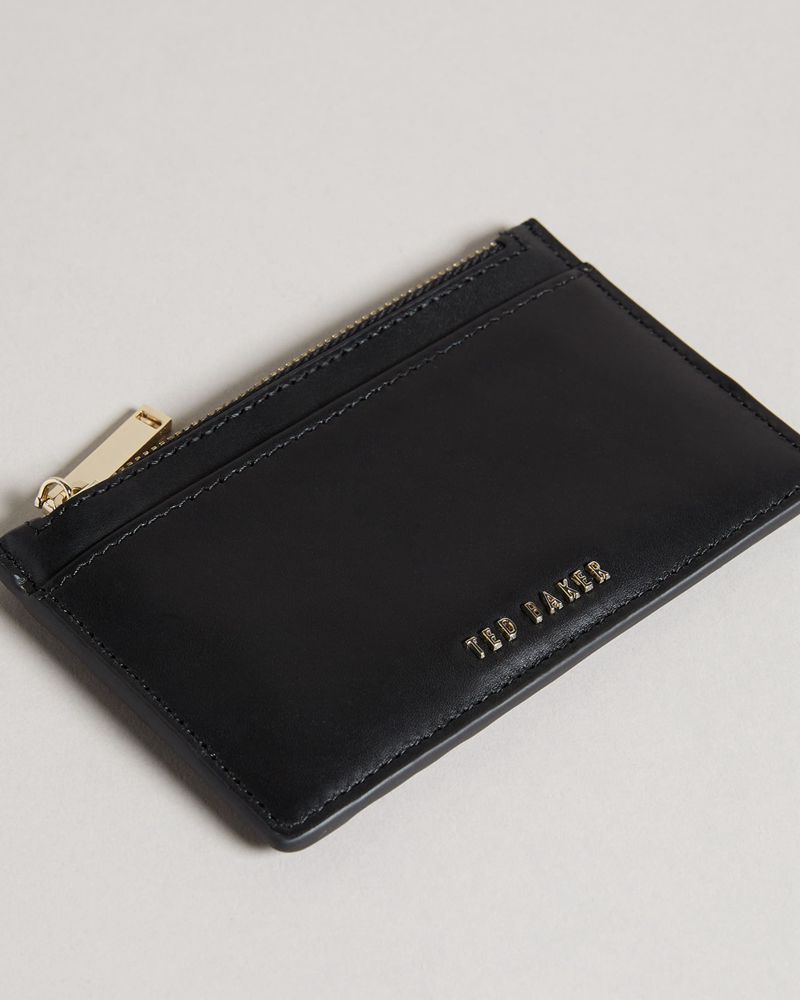 Ted Baker Garcia Zip Card Holder Plånbok Dam Svarta | XJB-650134