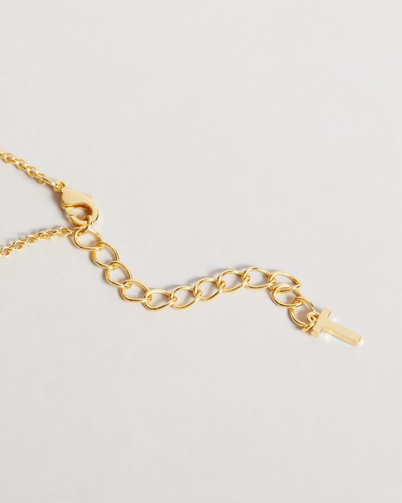 Ted Baker Geana Magnolia Grandiflora Pendant Smycken Dam Guld | CZR-045673