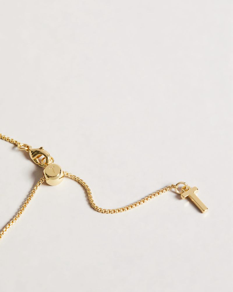 Ted Baker Gembah Gem Bee Pendant Smycken Dam Svarta Guld | LAR-760259