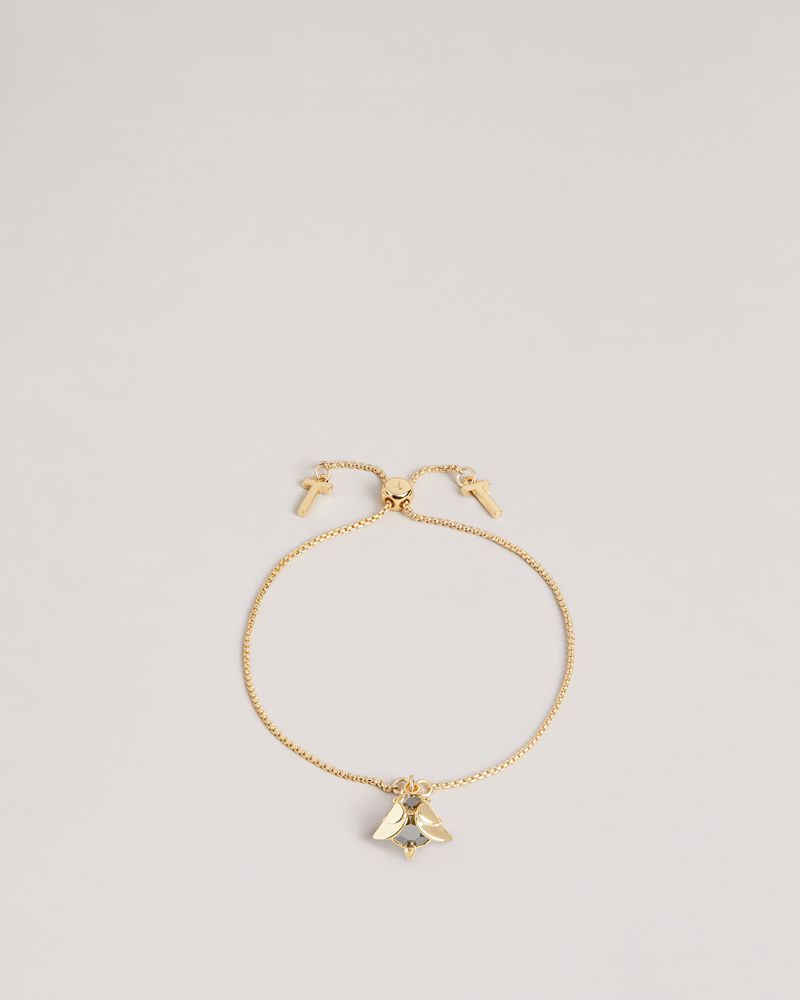 Ted Baker Gemkah Gem Bee Bracelet Smycken Dam Svarta Guld | CRD-271863