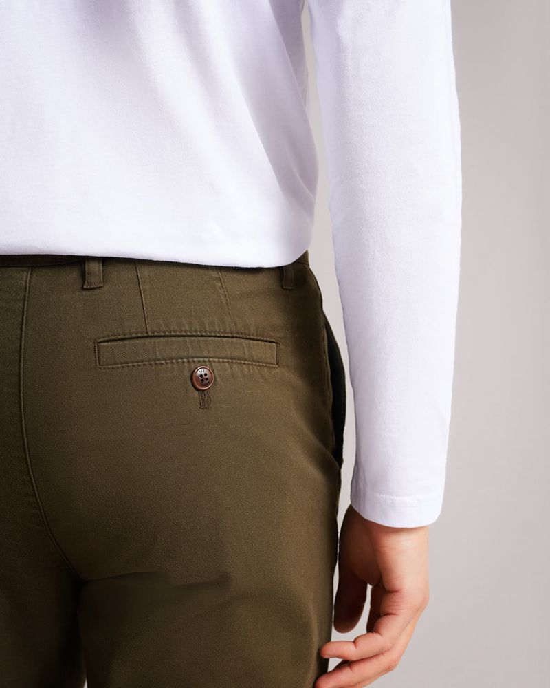 Ted Baker Genbee Vanliga Relaxed Chinos Kostymer Herr Khaki | KVF-714608