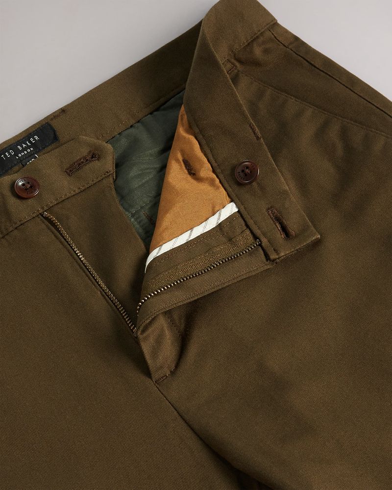 Ted Baker Genbee Vanliga Relaxed Chinos Kostymer Herr Khaki | KVF-714608