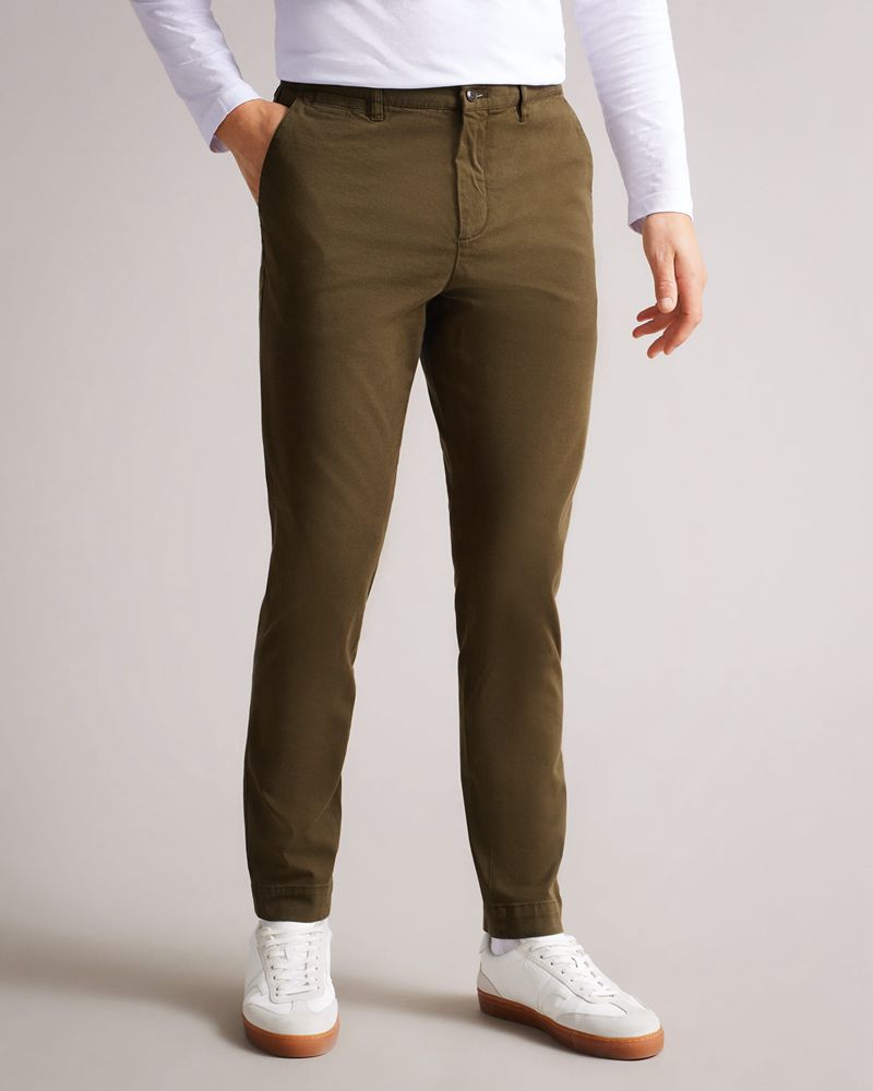 Ted Baker Genbee Vanliga Relaxed Chinos Kostymer Herr Khaki | KVF-714608