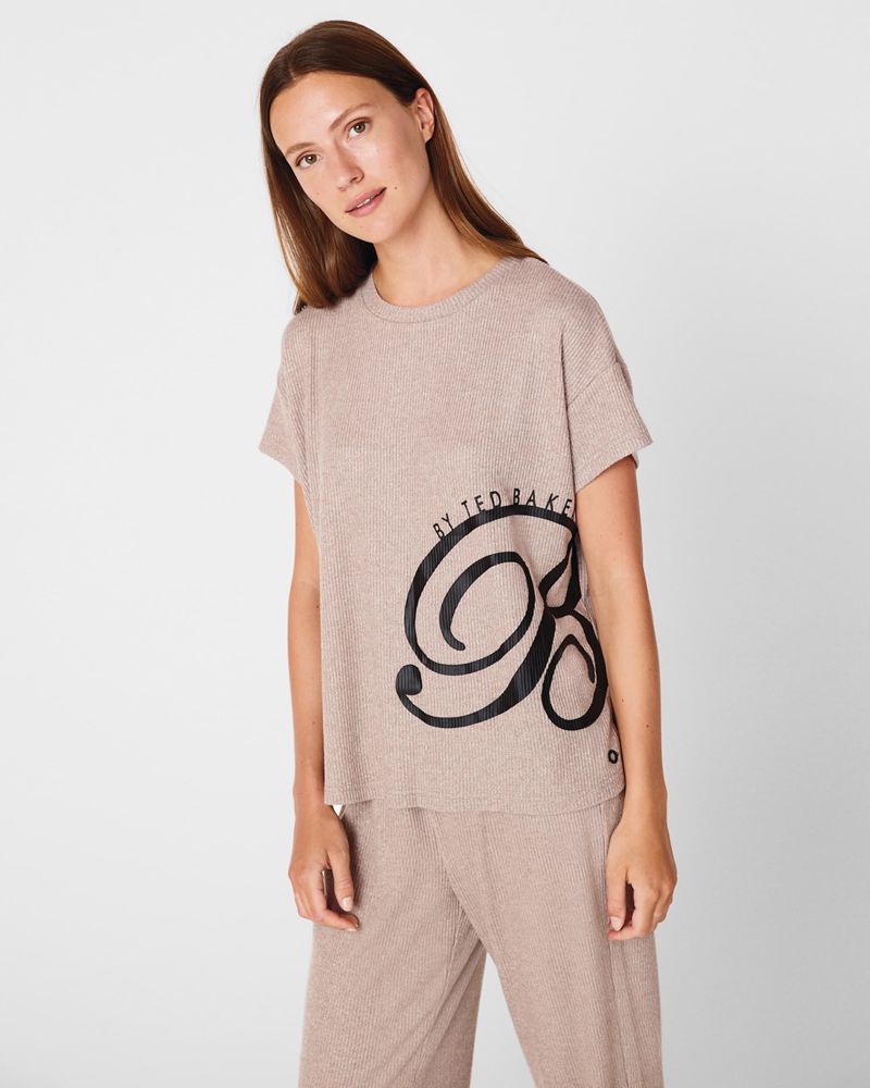 Ted Baker Gigid M20031 Rib Tee Nattkläder Dam Lila | BDS-150846