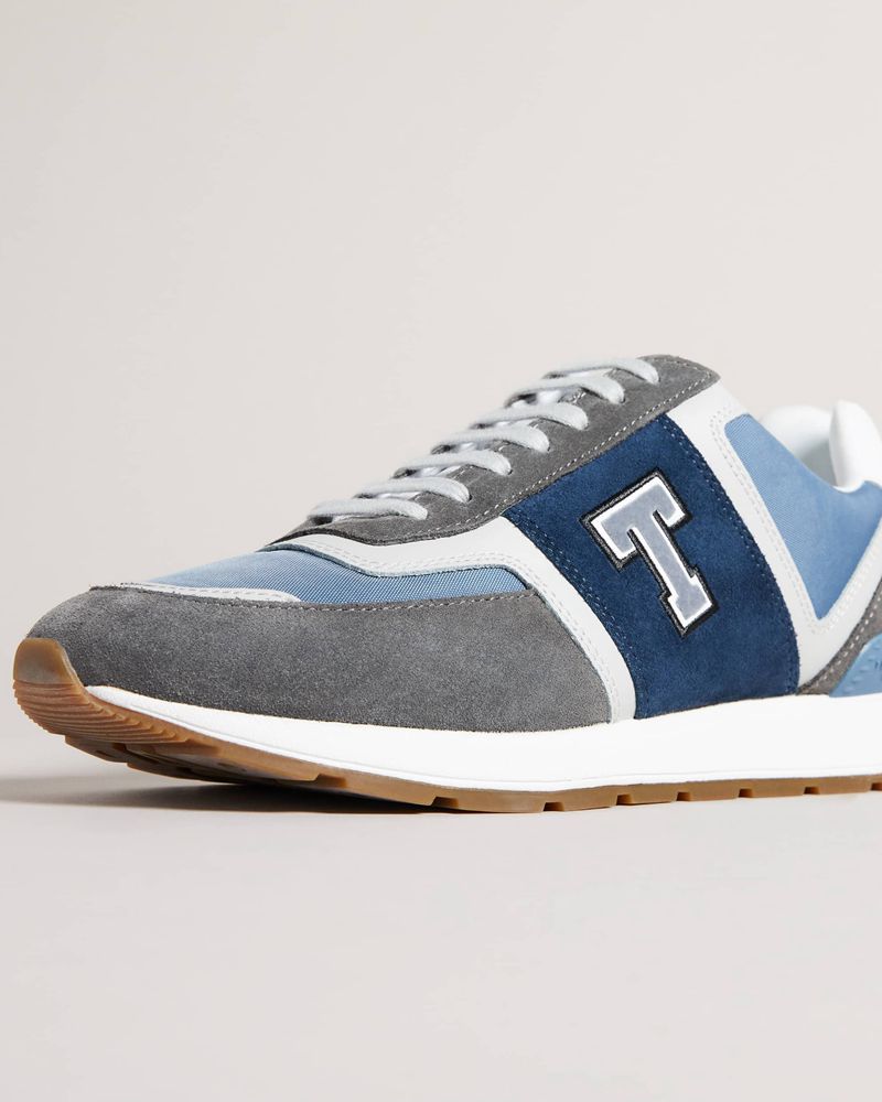 Ted Baker Gregory Retro T Runner Sneakers Herr Charcoal | UFI-567093