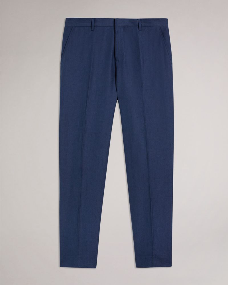Ted Baker Grinton Linen Kostymer Herr Marinblå | QMC-276048