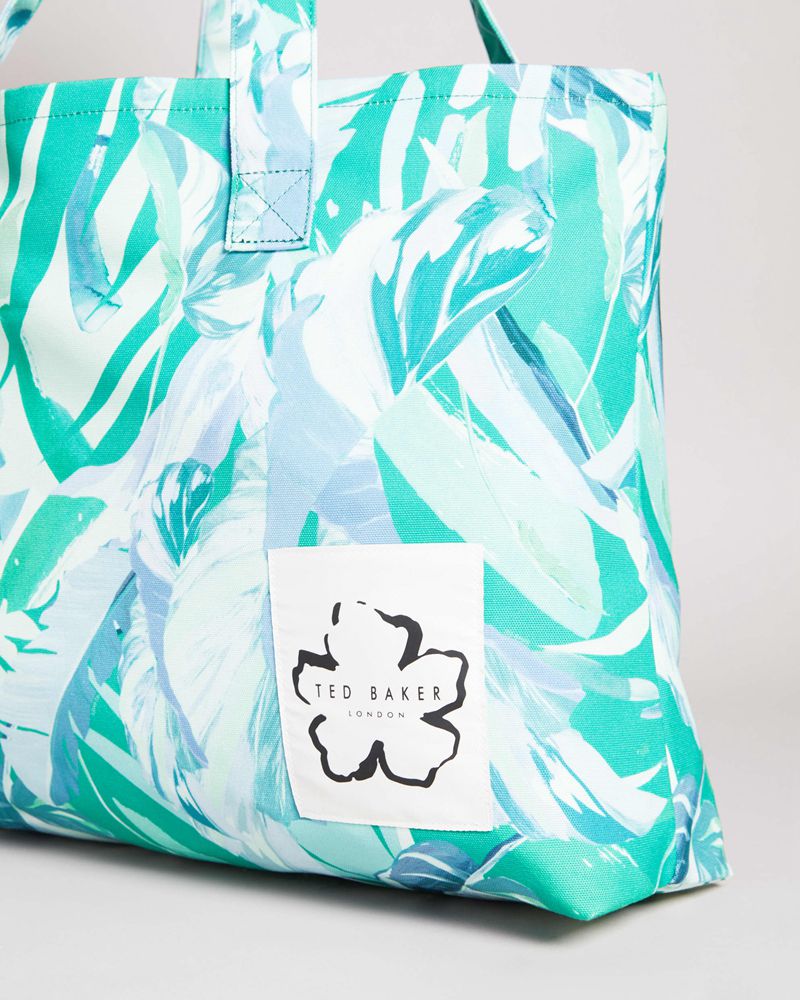 Ted Baker Hamel Sunburst Leaf Summer Tote Badkläder Dam Gröna | DGF-756910