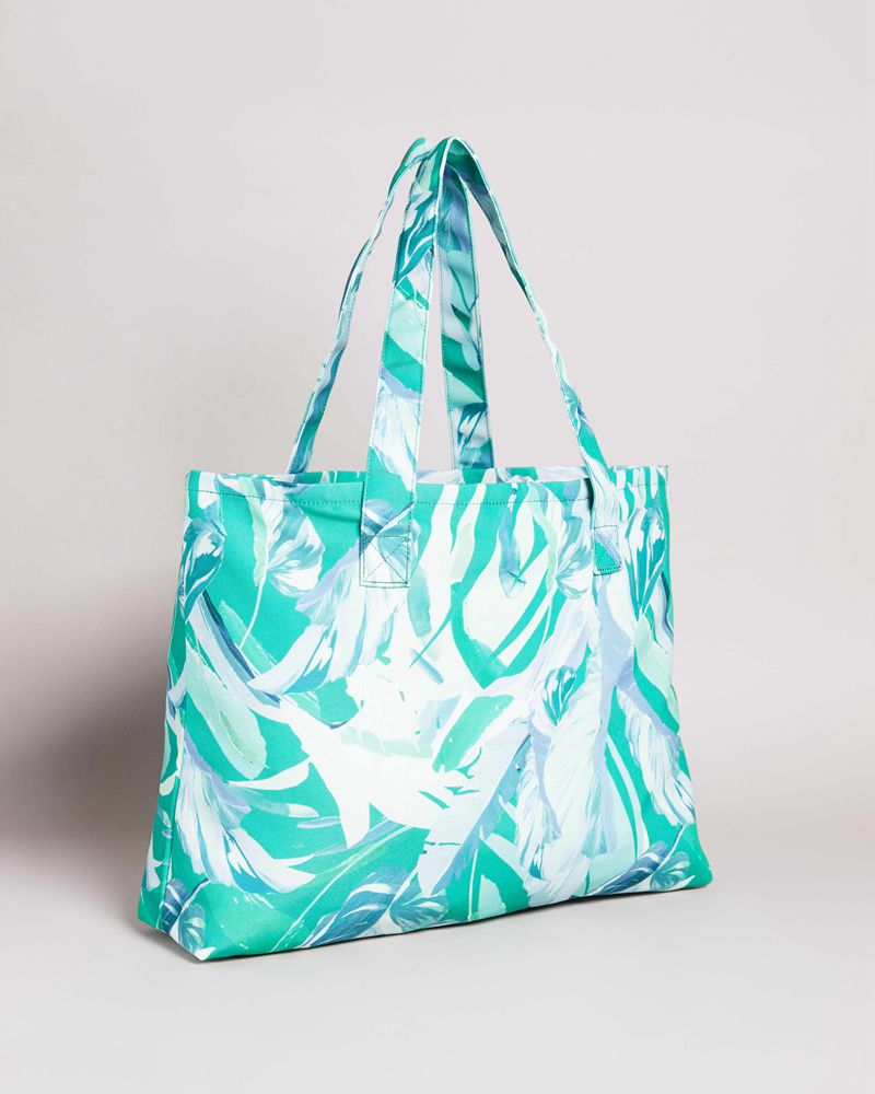Ted Baker Hamel Sunburst Leaf Summer Tote Badkläder Dam Gröna | DGF-756910