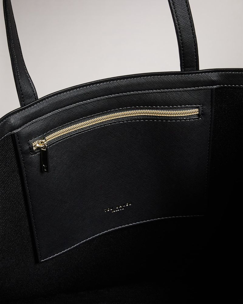 Ted Baker Hancon Bolt On Saffiano Breda Icon Väska Dam Svarta | ONI-438267