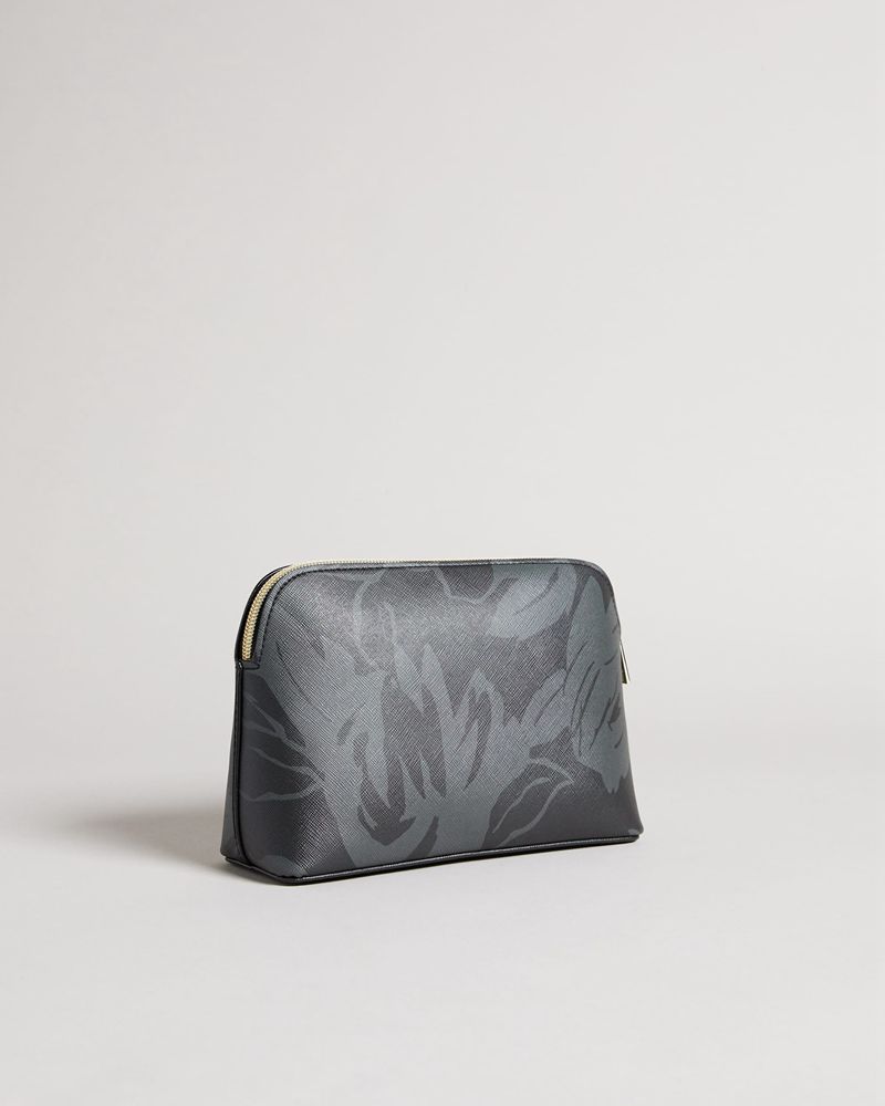 Ted Baker Harriy Bolt On Saffiano Sminkväska Dam Svarta | MWQ-907423