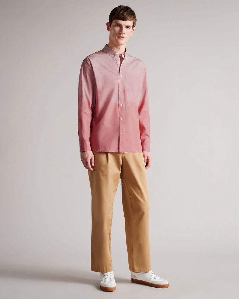 Ted Baker Hawdon Mib Crowd Skjorta Herr Röda | RMU-590682