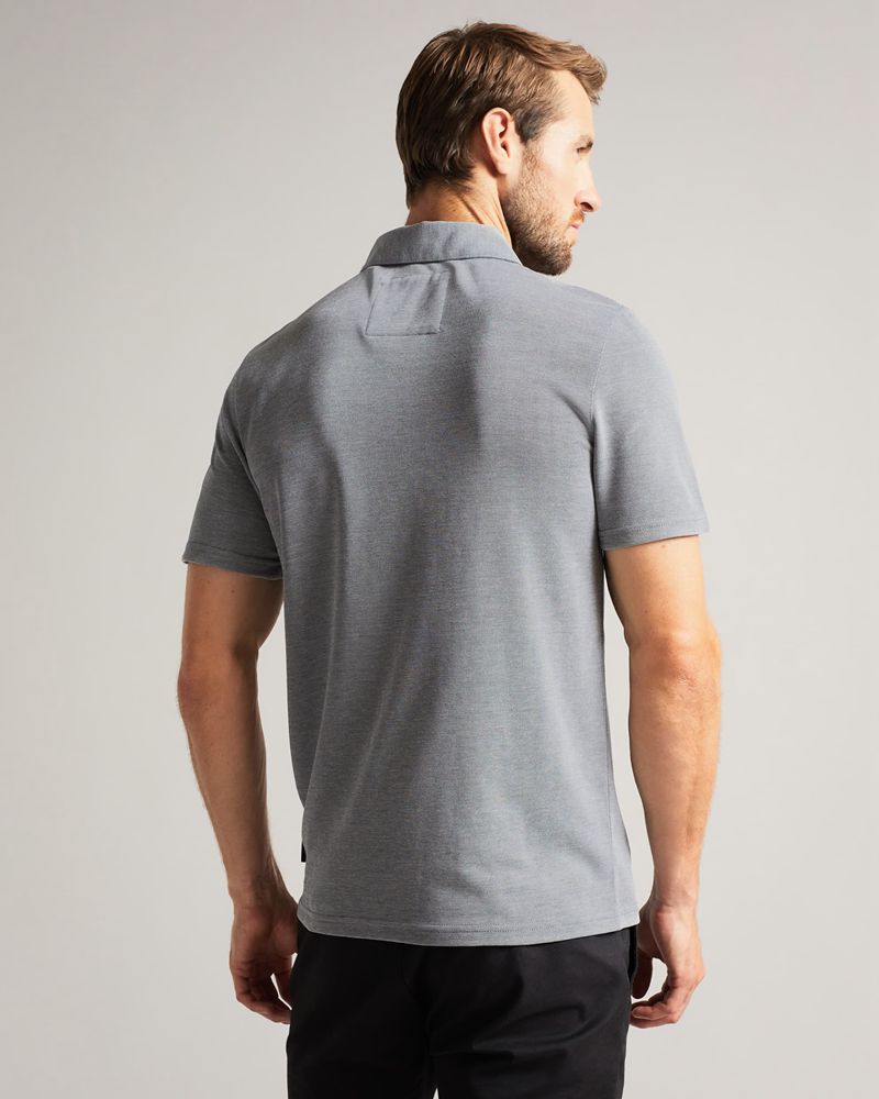 Ted Baker Hawka Ss Soft Touch Polo Blast Herr Svarta | DAI-962103