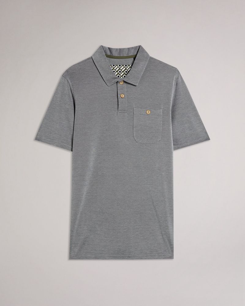 Ted Baker Hawka Ss Soft Touch Polo Blast Herr Svarta | DAI-962103