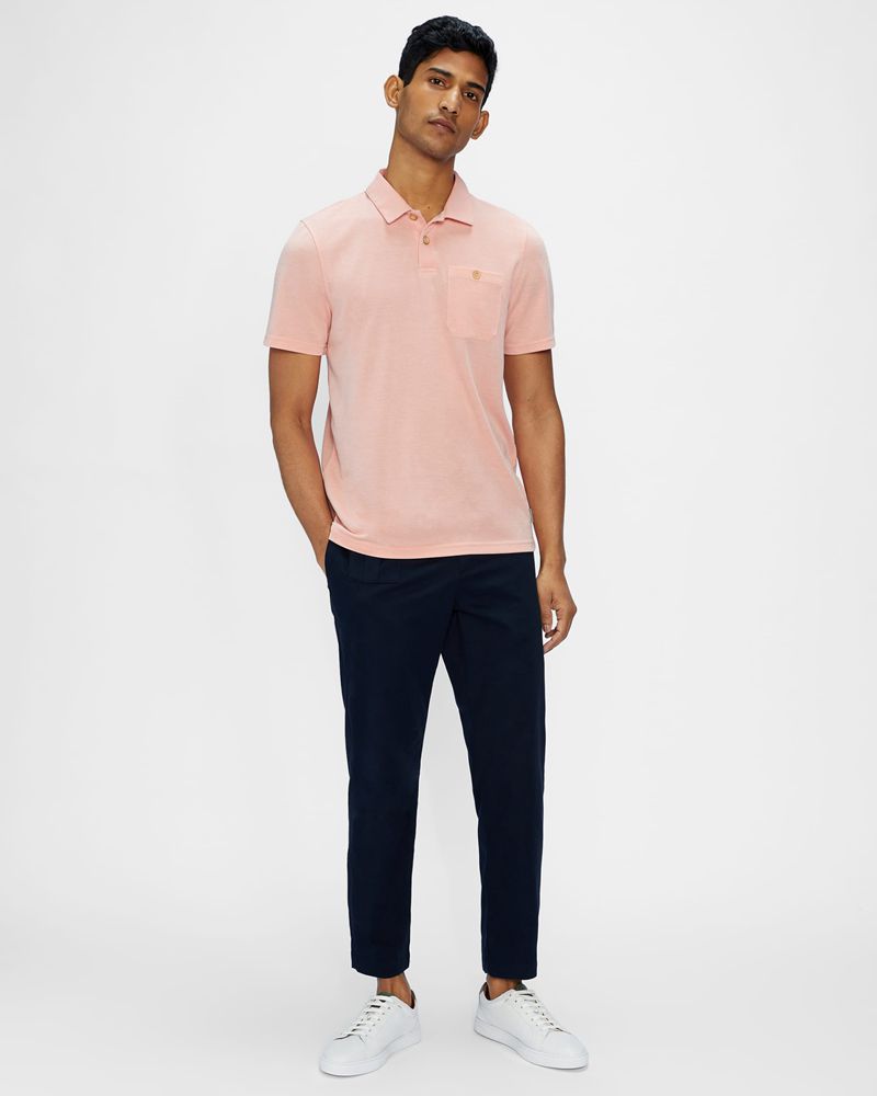 Ted Baker Hawka Ss Soft Touch Polo Blast Herr Orange | WHS-184927