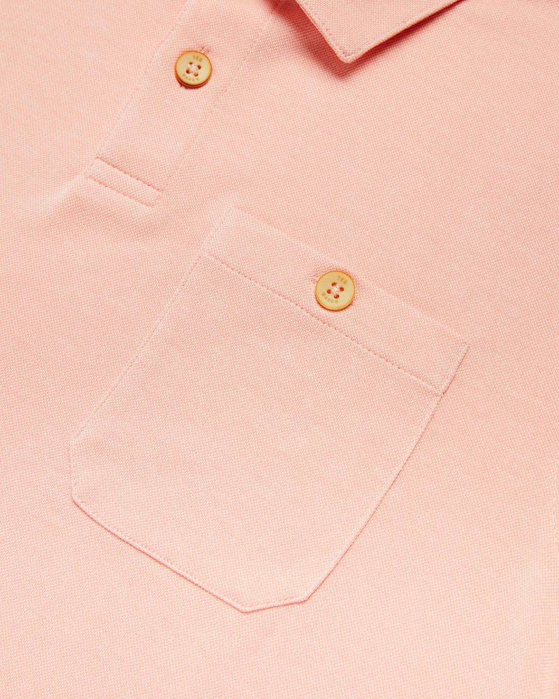 Ted Baker Hawka Ss Soft Touch Polo Blast Herr Orange | WHS-184927
