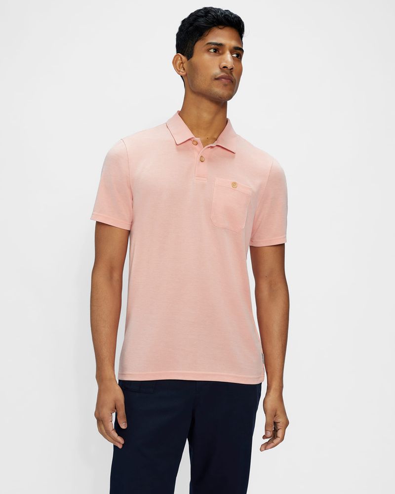 Ted Baker Hawka Ss Soft Touch Polo Blast Herr Orange | WHS-184927