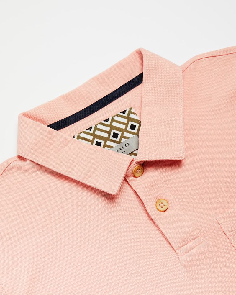 Ted Baker Hawka Ss Soft Touch Polo Blast Herr Orange | WHS-184927