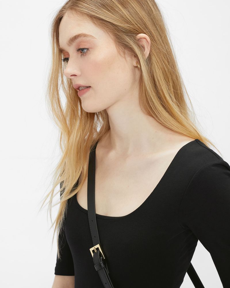 Ted Baker Hayyzel Square Neck Body Blast Dam Svarta | IRH-297451