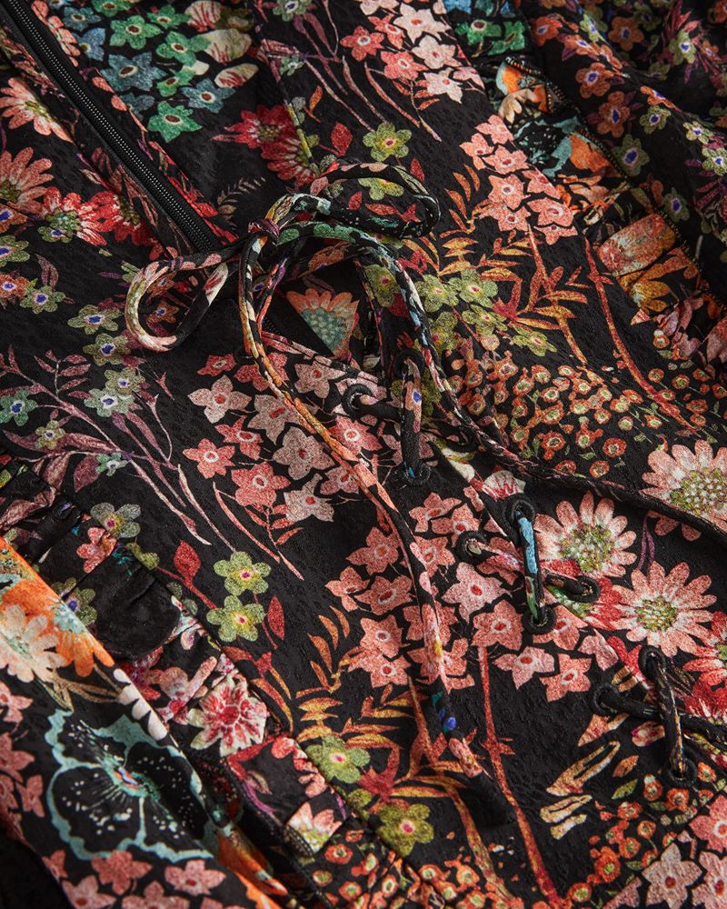 Ted Baker Hendria Mini With Ruffle Details Klänning Dam Svarta | RBP-643701