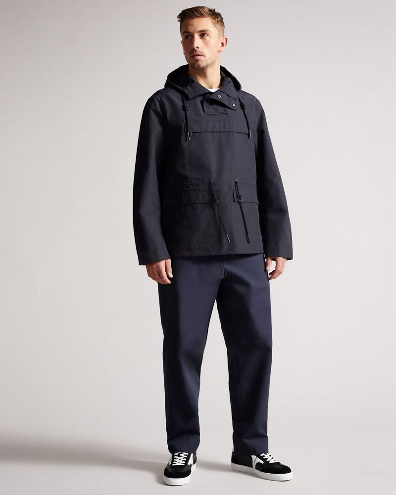 Ted Baker Hermon Overhead Jacka Herr Marinblå | CLH-169704