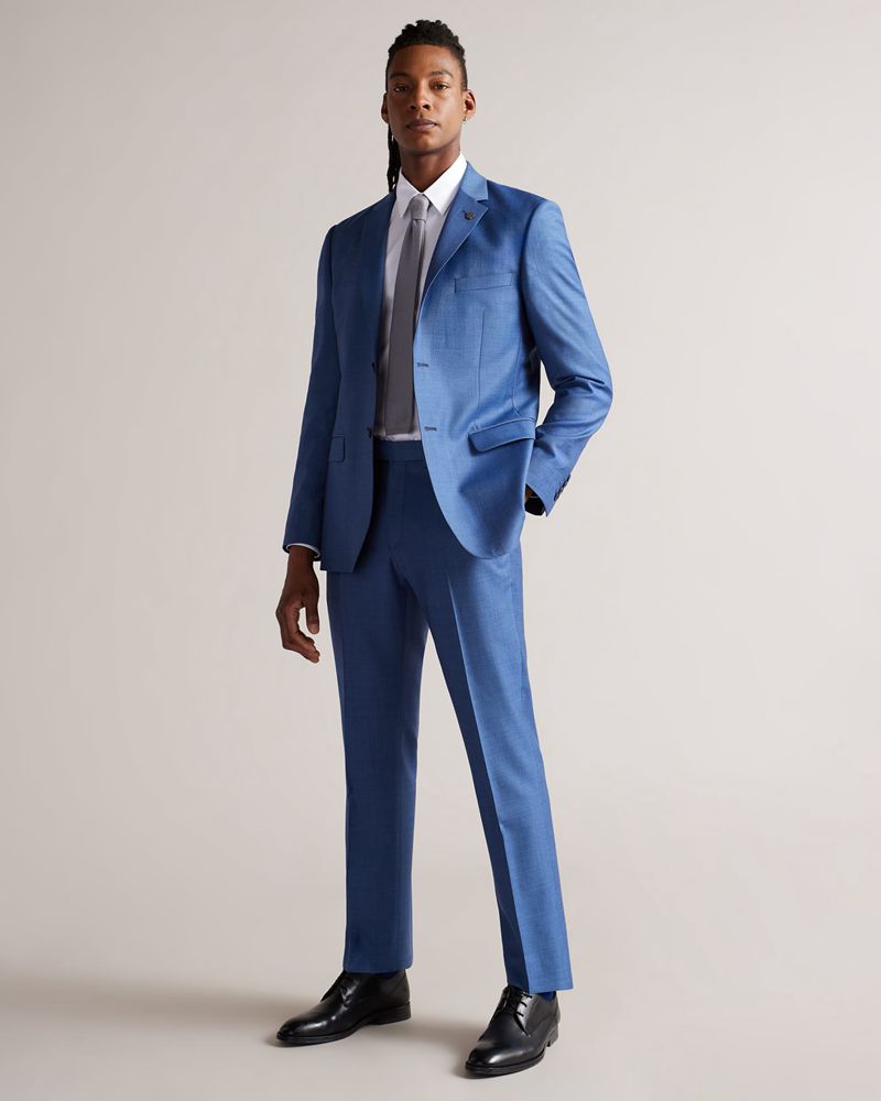 Ted Baker Holmess Long Sleeve Slim Fit Skjorta Herr Vita | JCZ-817236