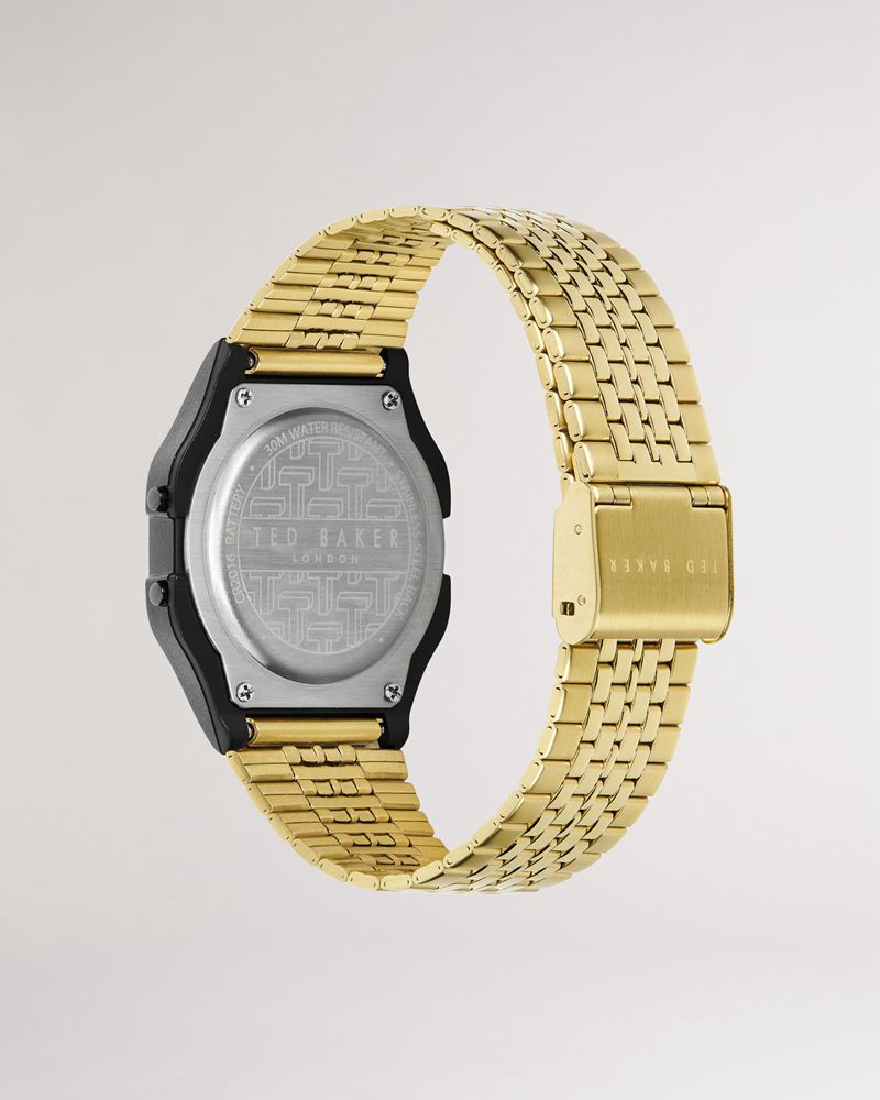 Ted Baker Hourr Ted 80s Bracelet Klocka Herr Guld | JLU-024718
