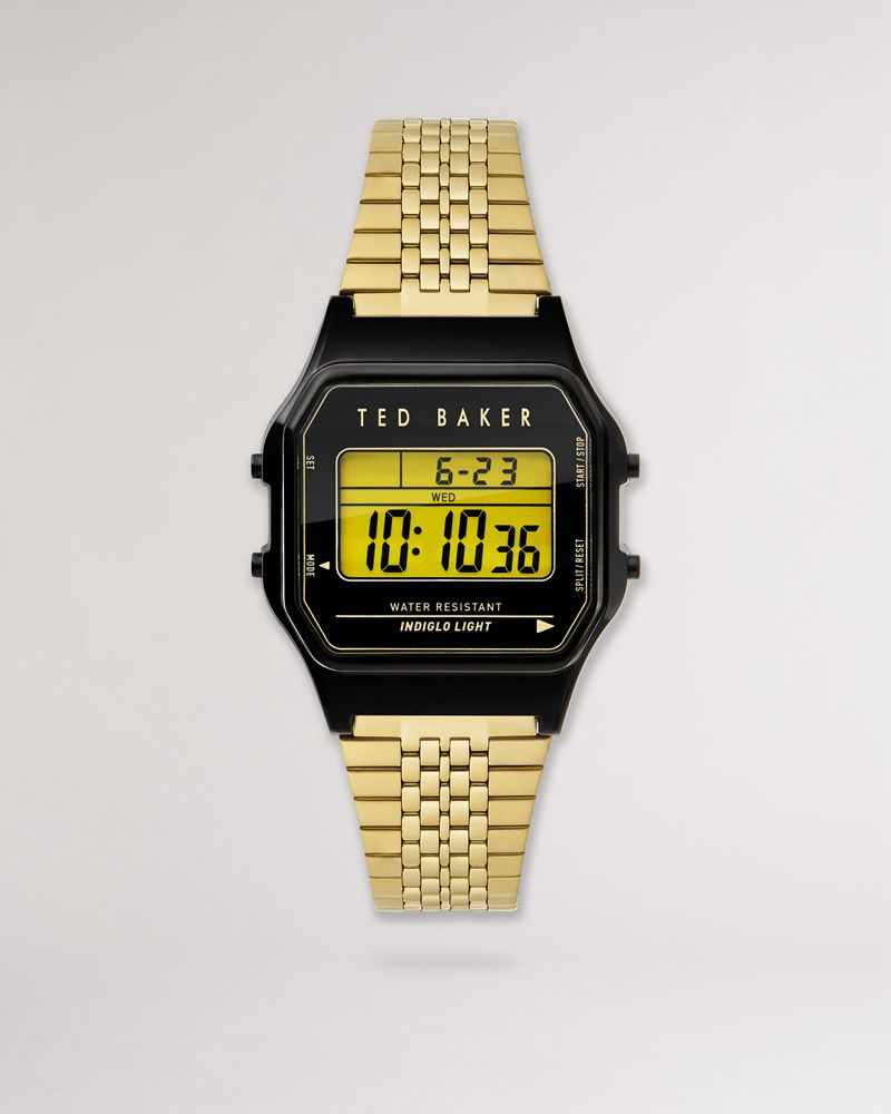 Ted Baker Hourr Ted 80s Bracelet Klocka Herr Guld | JLU-024718