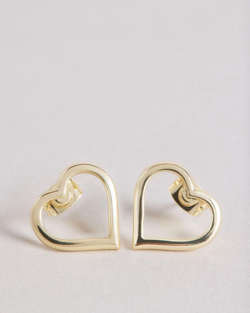 Ted Baker Hunti Chain Of Hearts Stud Earring Smycken Dam Guld | LDF-560142