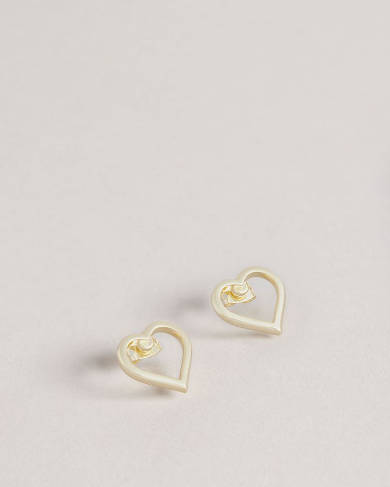Ted Baker Hunti Chain Of Hearts Stud Earring Smycken Dam Guld | LDF-560142