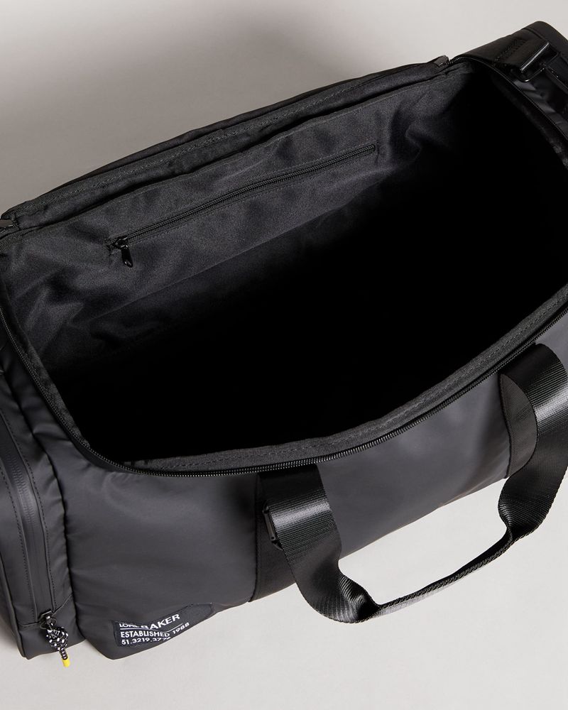 Ted Baker Hyke Rubberised Weekendväska Herr Svarta | VQN-576849
