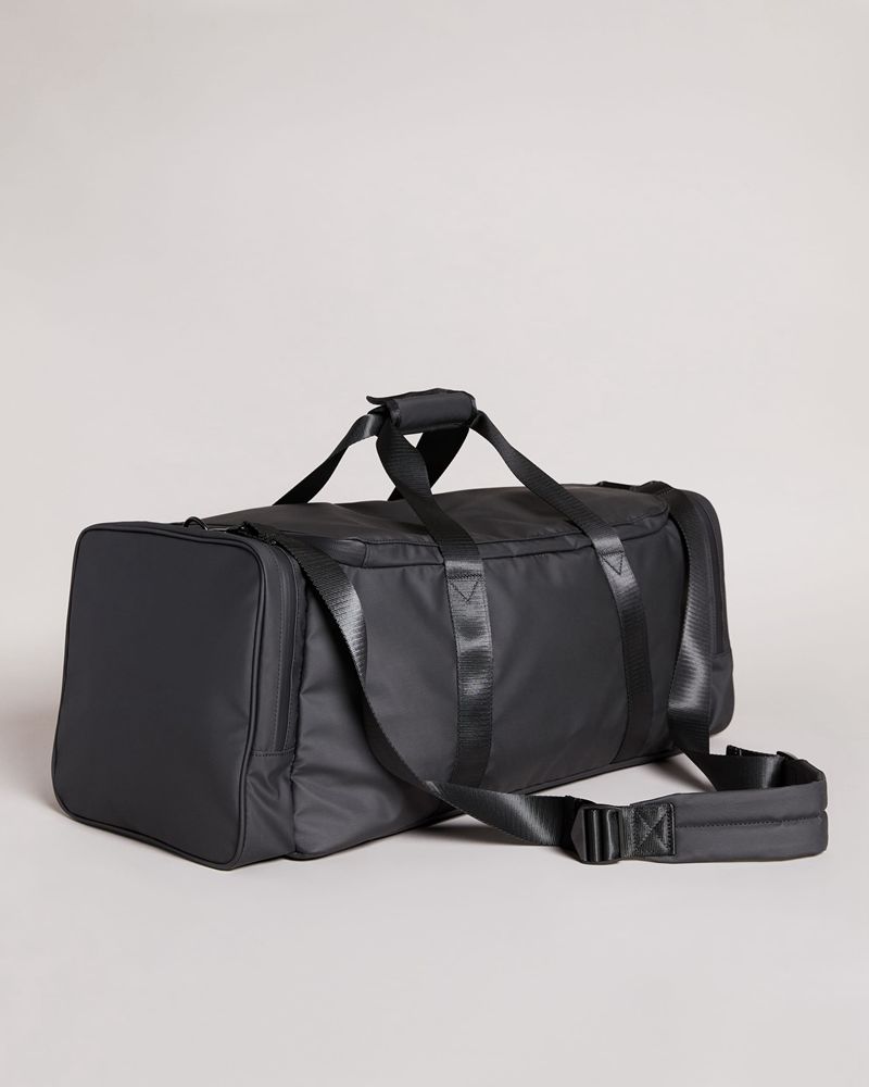 Ted Baker Hyke Rubberised Weekendväska Herr Svarta | VQN-576849