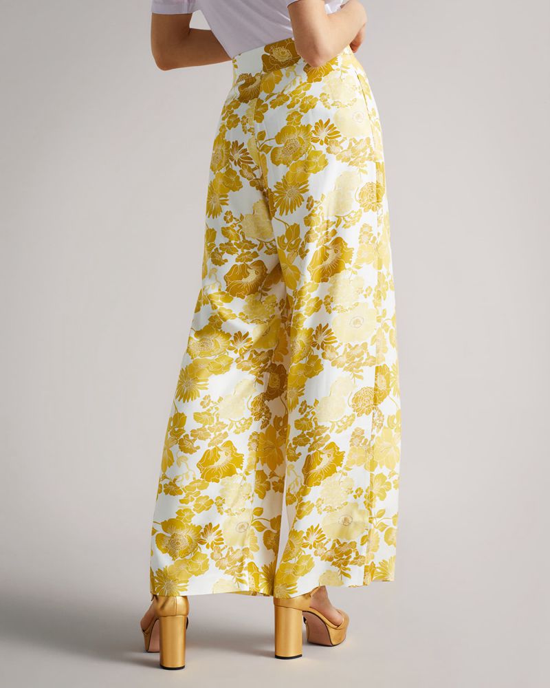 Ted Baker Ideline Pleated Breda Flood Length Shorts Dam Gula | ZCU-160925