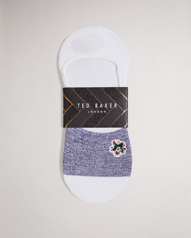 Ted Baker Invisok Invisible Strumpor Herr Vita | LRA-803672