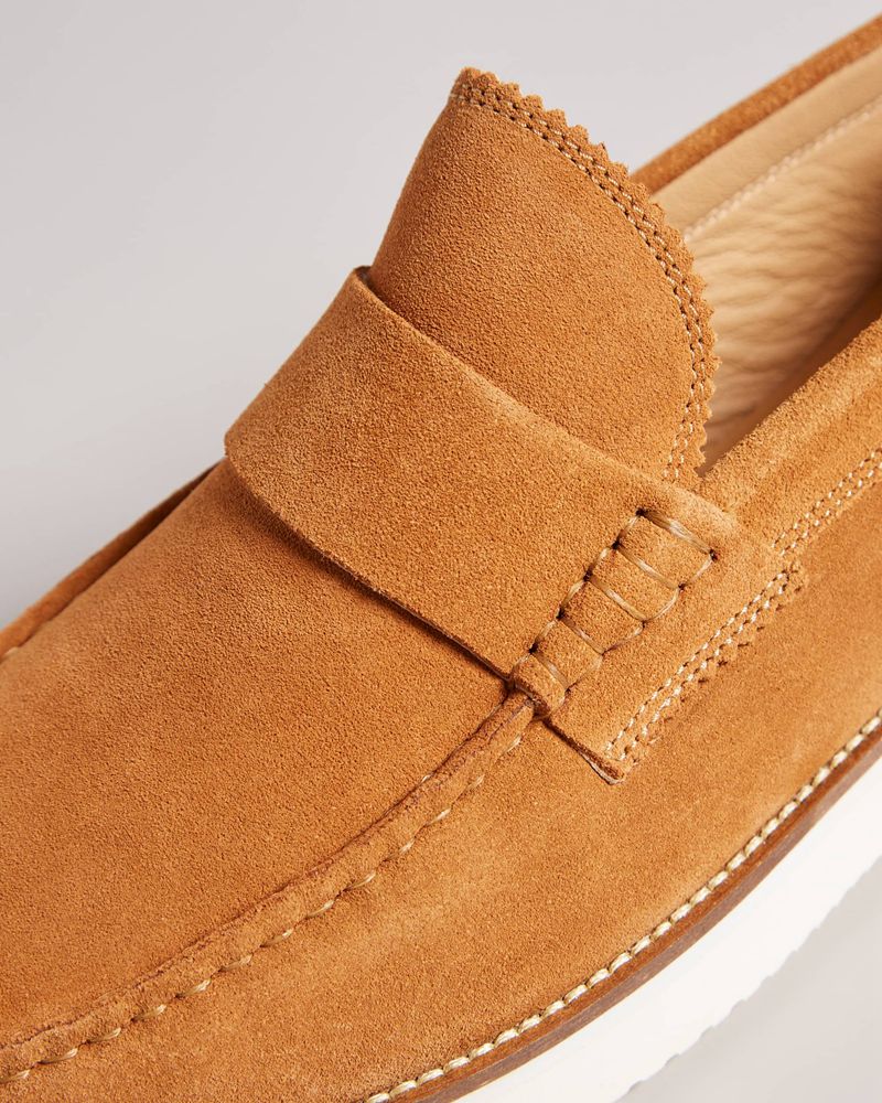 Ted Baker Isaacc Extralight Mocka Loafers Herr Bruna | LDP-627435