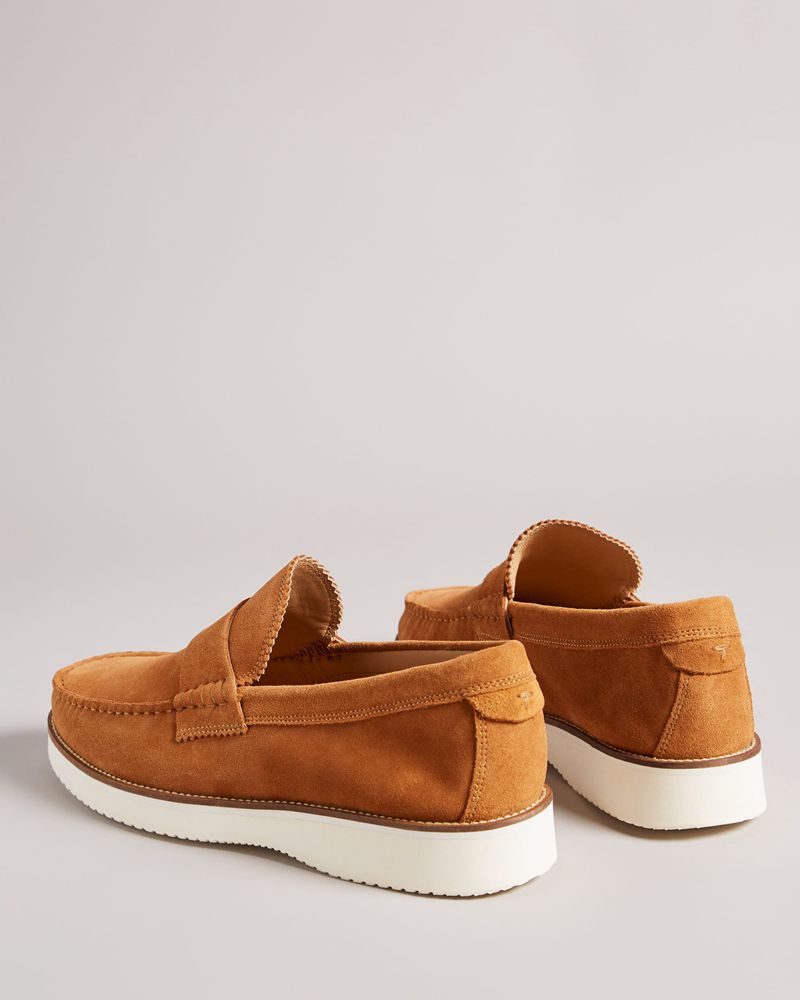 Ted Baker Isaacc Extralight Mocka Loafers Herr Bruna | LDP-627435