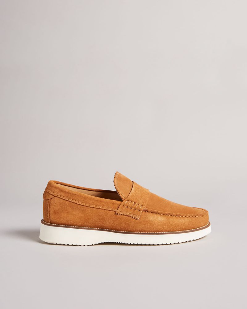 Ted Baker Isaacc Extralight Mocka Loafers Herr Bruna | LDP-627435