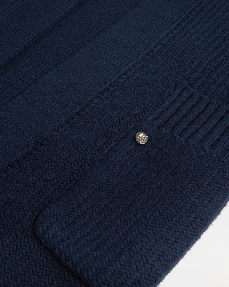 Ted Baker Islabel Floor Length Edge To Edge Cardi Stickat Dam Marinblå | MCH-240659