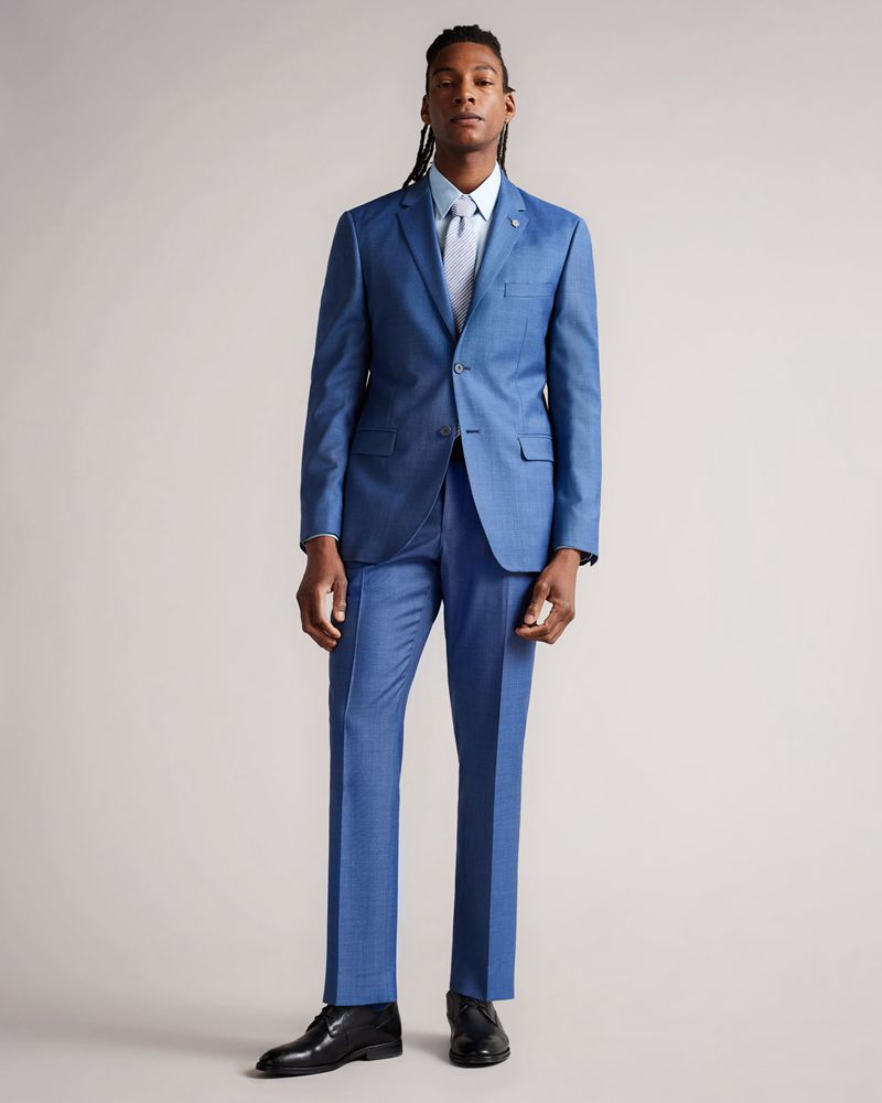 Ted Baker Islass Long Sleeve Slim Fit Skjorta Herr Blå | LXI-142560