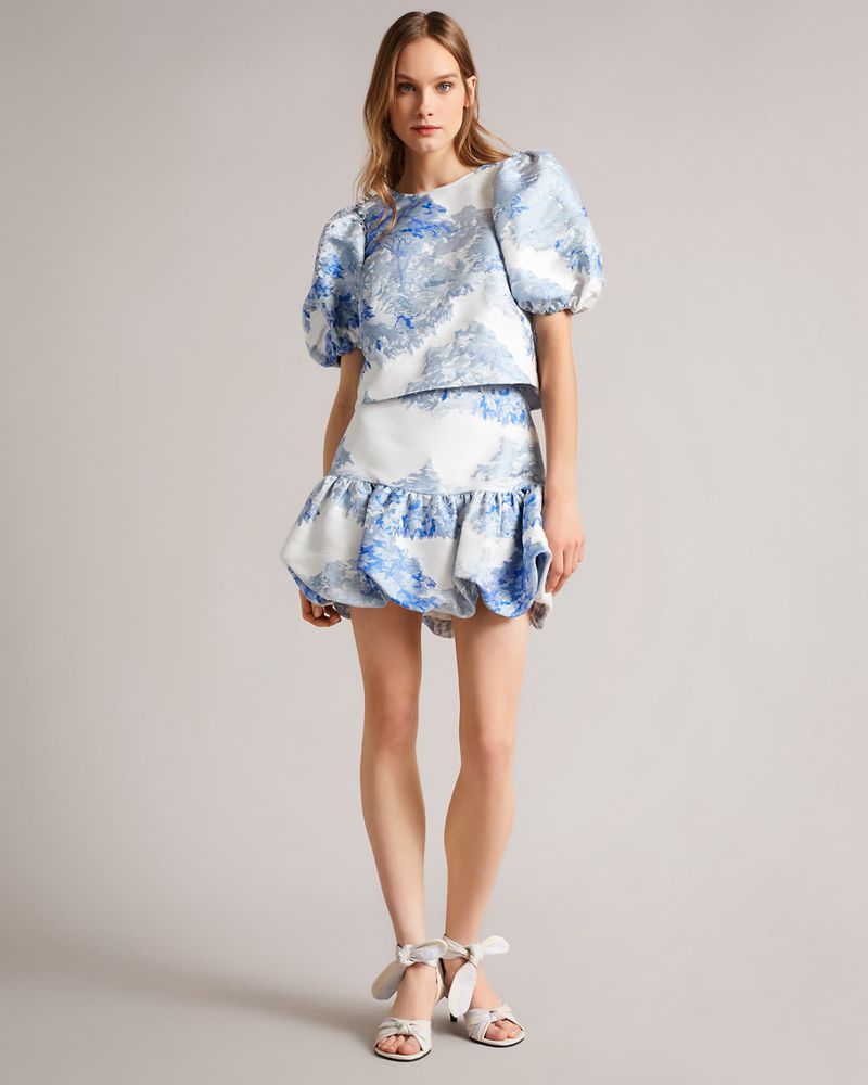 Ted Baker Ivria Cropped With Puff Sleeve Blast Dam Vita | IJL-913408