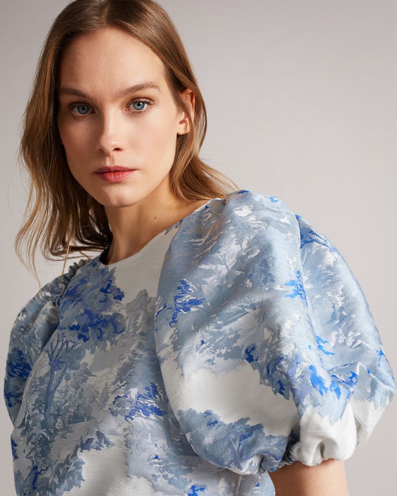 Ted Baker Ivria Cropped With Puff Sleeve Blast Dam Vita | IJL-913408