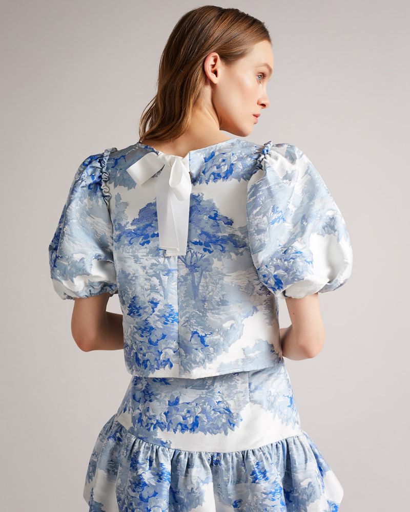 Ted Baker Ivria Cropped With Puff Sleeve Blast Dam Vita | IJL-913408