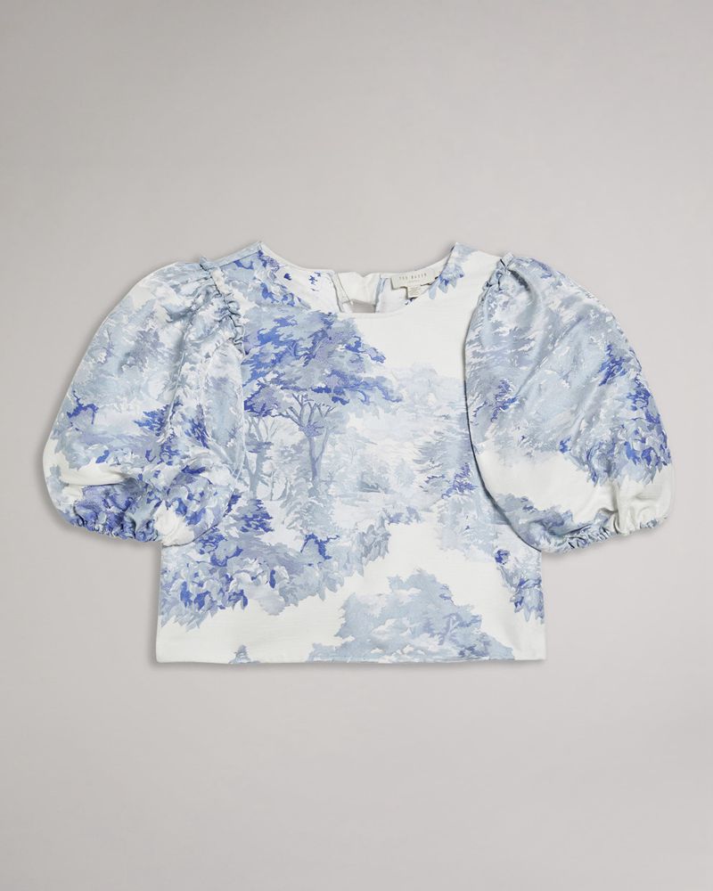 Ted Baker Ivria Cropped With Puff Sleeve Blast Dam Vita | IJL-913408