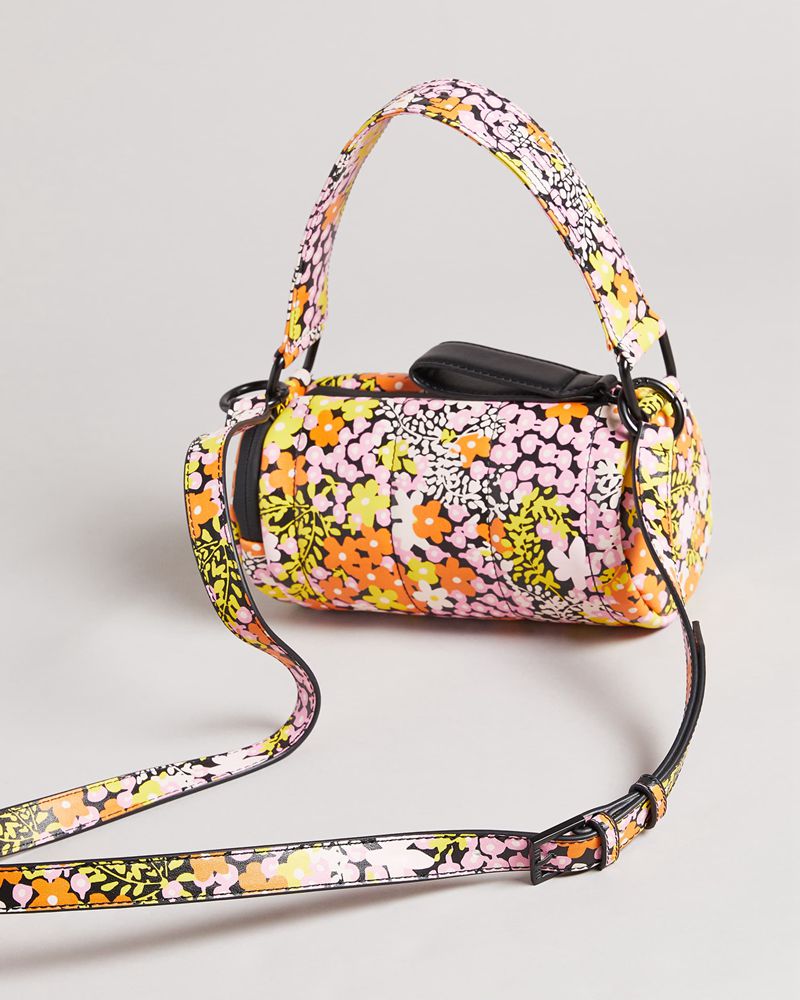 Ted Baker Jaimah New World Vertical Quilted Cylinder Crossbody Väska Dam Svarta | DAT-247098