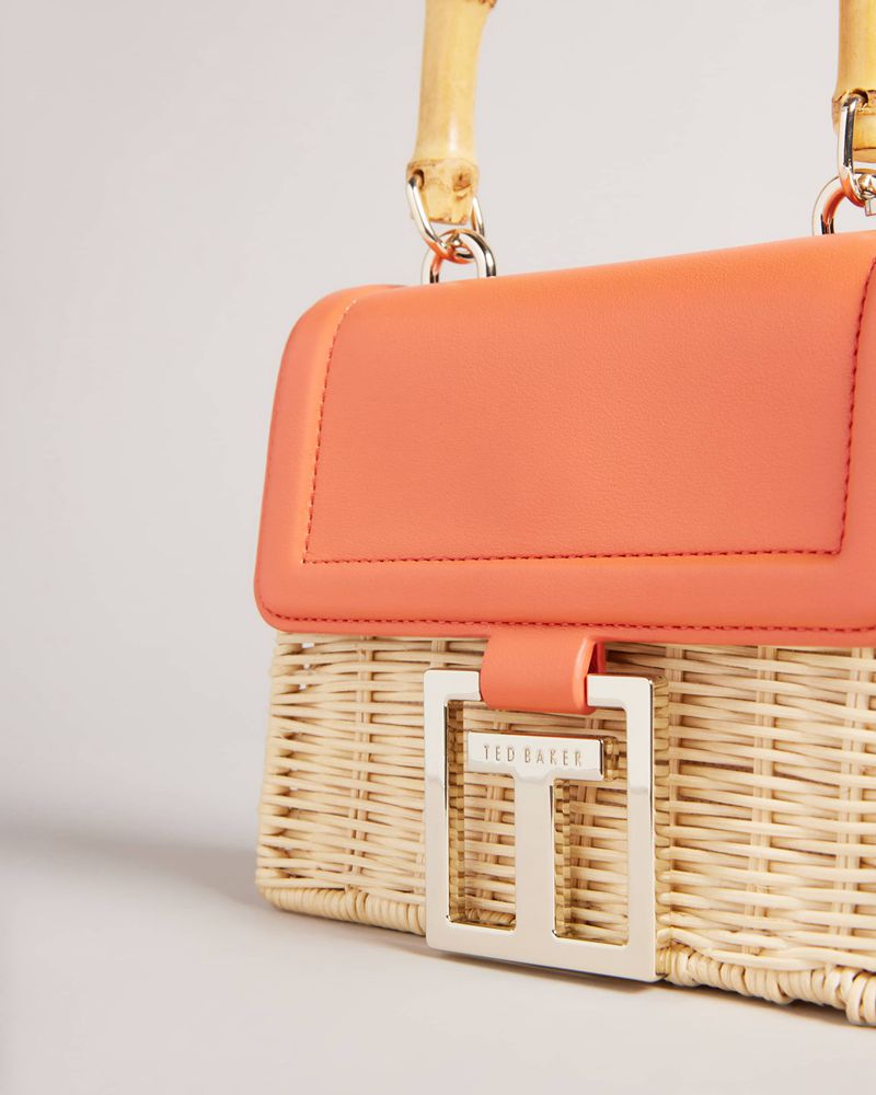 Ted Baker Jaylisa Handle Basket Cross Body Crossbody Väska Dam Bruna | QVR-815960
