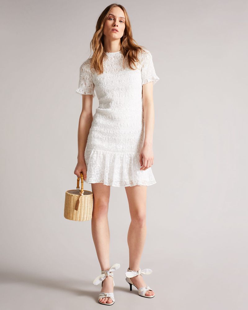 Ted Baker Jayriri Basket Weave Bucket Crossbody Väska Dam Bruna | ADT-978605