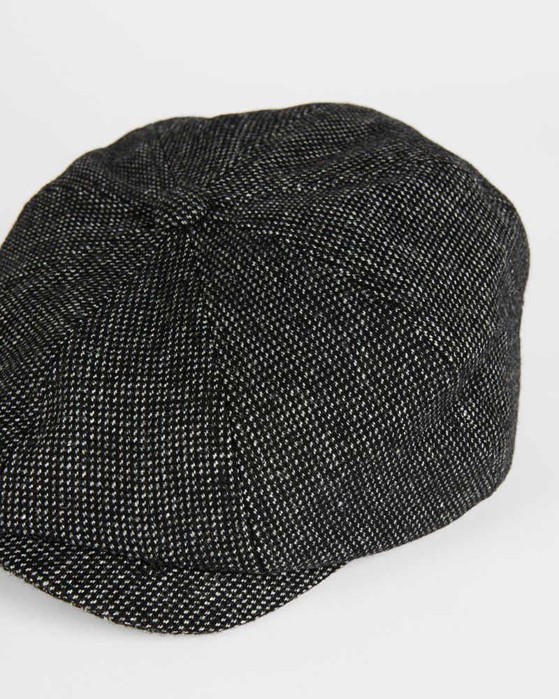 Ted Baker Jazzed Textured Baker Boy Hatt Herr Svarta | DWX-263179