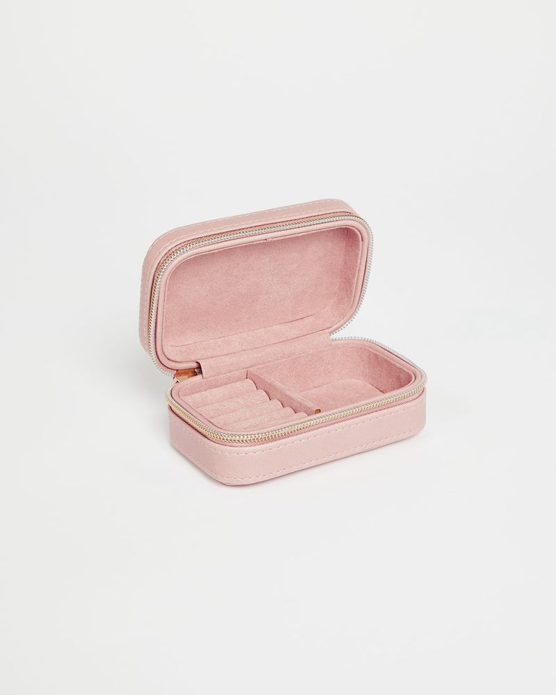 Ted Baker Jewelia Mini Zipped Jewellery Box Sminkväska Dam Rosa | VZM-354729