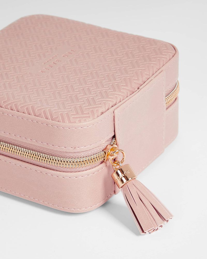 Ted Baker Jewelly Zipped Jewellery Box Sminkväska Dam Rosa | IEO-358412